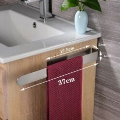 Porte Serviettes De Salle De Bain Sans Perçage Porte-Serviettes Auto-Adhésif Acier Inoxydable -Geberit || Grohe || ALLIBERT Soldes 97261711 3