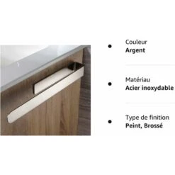 Porte Serviettes De Salle De Bain Sans Perçage Porte-Serviettes Auto-Adhésif Acier Inoxydable -Geberit || Grohe || ALLIBERT Soldes 97261711 5