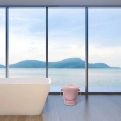 Pot De Chambre Des Enfants Des Femmes Enceintes Femme Urine Seaux Adultes Avec Couvercles Des Pots D' Urine Urinoirs Crachoir Aîné Urinoirs Nuit Pot Ciel- Bleu -Geberit || Grohe || ALLIBERT Soldes 97444890 5