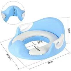 Réducteur De Toilette, Rehausseur WC Enfant Siège De Toilette,Marche Pieds Enfant 2 Marches Antidéparant Pour Apprentissage De La Propreté. (Bleu) -Geberit || Grohe || ALLIBERT Soldes 97501529 4