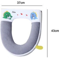 Tapis De Toilette De Dessin Animé Couverture De Toilette Domestique Fermeture à Glissière étanche Tapis De Toilette Universel -Geberit || Grohe || ALLIBERT Soldes 97541370 2