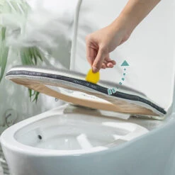 Tapis De Toilette De Dessin Animé Couverture De Toilette Domestique Fermeture à Glissière étanche Tapis De Toilette Universel -Geberit || Grohe || ALLIBERT Soldes 97542273 4