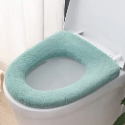 Anneau De Toilette épaissi Pour L'hiver Coussin De Toilette Couvre-toilette Domestique Couvre-toilette -Geberit || Grohe || ALLIBERT Soldes 97542500 5