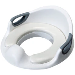 Siège D'apprentissage De La Propreté, Siège De Toilette Pour Tout-petits Pour Enfants Avec Coussin En PU Doux, Antidérapant Et Protection Contre Les éclaboussures + Poignées Sres, Entraneur De Toilett