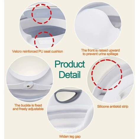 Siège D'apprentissage De La Propreté, Siège De Toilette Pour Tout-petits Pour Enfants Avec Coussin En PU Doux, Antidérapant Et Protection Contre Les éclaboussures + Poignées Sres, Entraneur De Toilett 5 Siège D'apprentissage De La Propreté, Siège De Toilette Pour Tout-petits Pour Enfants Avec Coussin En PU Doux, Antidérapant Et Protection Contre Les éclaboussures + Poignées Sres, Entraneur De Toilett – Image 3