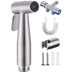 Pulvérisateur De Bidet à Main, Pression D'eau De Toilette Réglable, Avec Tuyau De Bidet