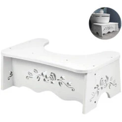 Tabouret De Toilette Pour Adultes - Selles Saines - Contre Les Hémorrodes, La Constipation, Les Flatulences - Convient à Toutes Les Toilettes - Tabouret De Toilette Pour Adultes