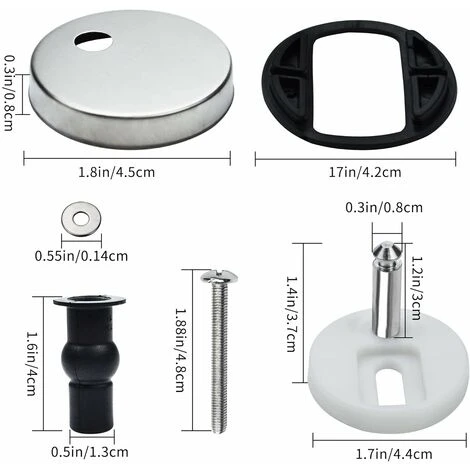 4 Pièces Abattant WC De Toilettes à Charnière Fixations Abattant De Toilettes Remplacement Fixation Pour Siège De WC Charnières Pour Abattant De WC Fixations De Siège De Toilette Acier Inoxydable 4 4 Pièces Abattant WC De Toilettes à Charnière Fixations Abattant De Toilettes Remplacement Fixation Pour Siège De WC Charnières Pour Abattant De WC Fixations De Siège De Toilette Acier Inoxydable – Image 2
