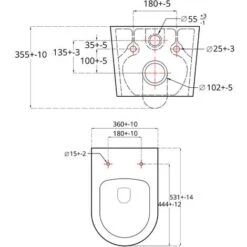 Roca Pack Bâti-support Roca Active + WC Sans Bride SAT Brevis + Plaque Chrome Mat (RocaActiveBrevis-2) -Geberit || Grohe || ALLIBERT Soldes 97892554 5