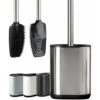 Brosse WC En Acier Inoxydable Avec Support, Brosse Toilette Silicone Flexible, Moderne Et Élégante, Hygiène Améliorée, Anti-Traces De Doigts (Acier Inoxydable) -Geberit || Grohe || ALLIBERT Soldes 98430010 1