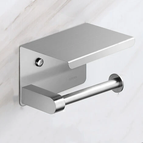 Porte-papier Hygiénique Mural En Acier Inoxydable Porte-rouleau Hygiénique Double (brossé) 3 Porte-papier Hygiénique Mural En Acier Inoxydable Porte-rouleau Hygiénique Double (brossé)