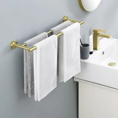 Porte-serviettes Double Porte-serviettes Salle De Bains Porte-serviettes De Bain Porte-serviettes Porte-serviettes En Acier Inoxydable SUS304 Porte-serviettes Douche Fixé Au Mur 60CM Brossé 5 Porte-serviettes Double Porte-serviettes Salle De Bains Porte-serviettes De Bain Porte-serviettes Porte-serviettes En Acier Inoxydable SUS304 Porte-serviettes Douche Fixé Au Mur 60CM Brossé – Image 3