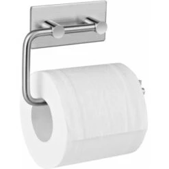 Porte Papier Toilette Adhesif,Acier INOX Brossé,Porte Rouleau Papier Toilette Sans Percage,dolaso