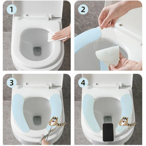 Type De Pâte De Tapis De Toilette à Adsorption électrostatique Avec Couverture De Main De Traction Couverture De Toilette Mignonne 6 Type De Pâte De Tapis De Toilette à Adsorption électrostatique Avec Couverture De Main De Traction Couverture De Toilette Mignonne – Image 4