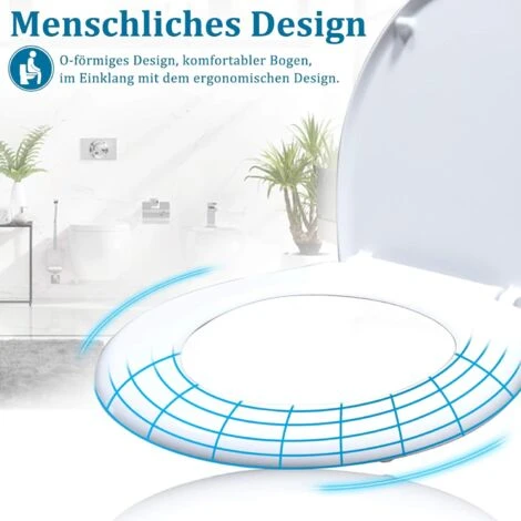 Abattant WC Toilette Avec Fermeture Douce Siège De Toilette Frein De Chute Plastique Taille Universelle (poissons D'ornement) NAIZY 5 Abattant WC Toilette Avec Fermeture Douce Siège De Toilette Frein De Chute Plastique Taille Universelle (poissons D'ornement) NAIZY – Image 3