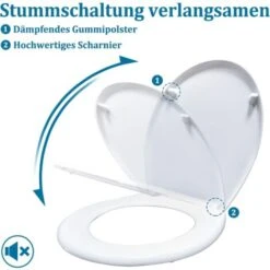 Abattant WC Toilette Avec Fermeture Douce Siège De Toilette Frein De Chute Plastique Taille Universelle (poissons D'ornement) NAIZY 10 Abattant WC Toilette Avec Fermeture Douce Siège De Toilette Frein De Chute Plastique Taille Universelle (poissons D'ornement) NAIZY -Geberit || Grohe || ALLIBERT Soldes 99356565 4