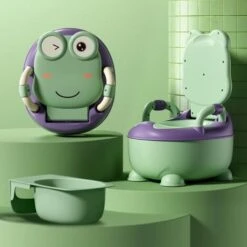 Pot De Toilette Pour Bébé De 51 Cm De Haut En Polypropylène + PU Avec Récipient Amovible - Forme Normale - Vert NAIZY -Geberit || Grohe || ALLIBERT Soldes 99357020 4