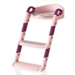 Randaco Reducteur De Wc Siège De Toilette Enfant Pliable, Reducteur De Toilette Bébé Avec Marches Larges, Escalier Toilette Enfant Avec Lunette