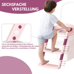 Randaco Reducteur De Wc Siège De Toilette Enfant Pliable, Reducteur De Toilette Bébé Avec Marches Larges, Escalier Toilette Enfant Avec Lunette -Geberit || Grohe || ALLIBERT Soldes 99698876 5