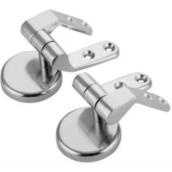 Charniere Abattant WC Fixations De Remplacement Charniere Abattant En Alliage De Zinc WC Siège Charnière Pour Bois Résine MDF Abattant WC -Geberit || Grohe || ALLIBERT Soldes 99809735 4